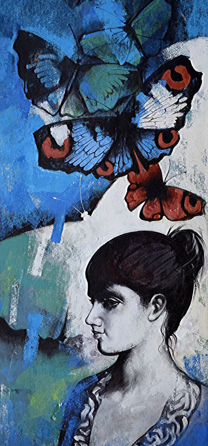 butterfly paintings by kishore pratima biswas